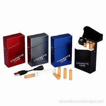 Mini Electronic Cigarette with Nice Blue Case, Measures 96 x 8.5mm